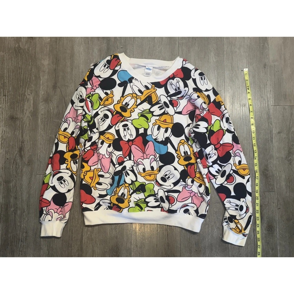 Official Disney Mickey & Friends all-over print sweatshirt in Youth Large 11-13